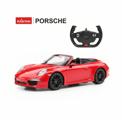 Rc Car Porsche Carrera S 1:12 Porsche 911 Remote Control Model Radio Controlled Black/Red