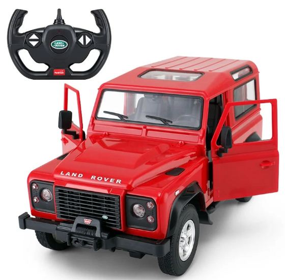 Rc Land Rover Defender 1:14 Remote Control Car Model Radio Controlled Black