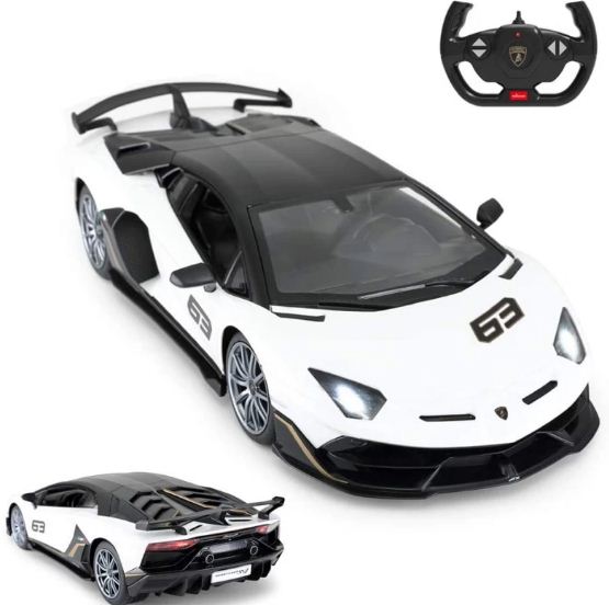 Rc Aventador Svj 1:14 Remote Control Car Model Radio Controlled White