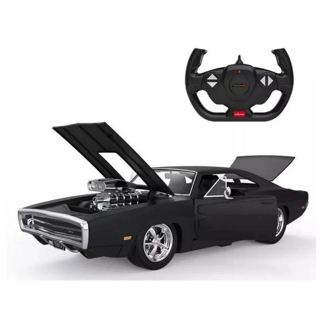R/C 1:16 Dodge Charger R/T With Engine Versionusb Charging Black