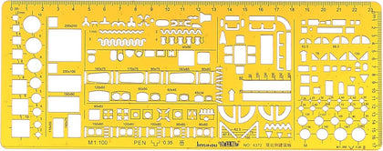 Drawing Template Jinsihon 4372 1/100 1/200