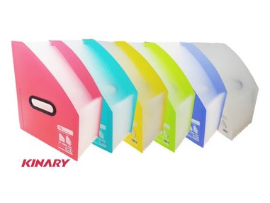 Document Folder With 8 Pockets Assorted Colors