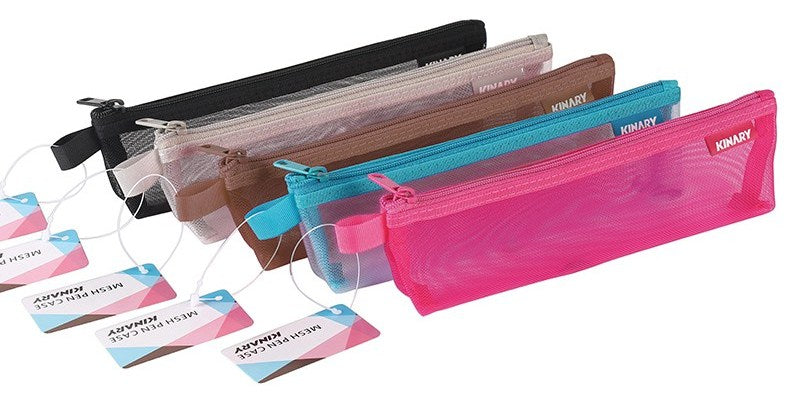 Pencil Case 1-Part Mesh Assorted Colors