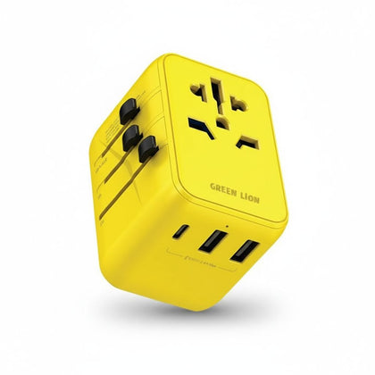 12W Universal Travel Adapter Yellow