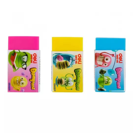 Eraser 40X22X12Mm Assorted Bumpees