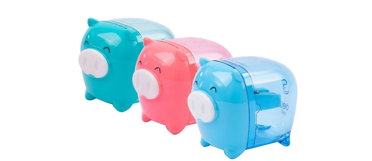 Sharpner 1 Hole W/Canister Assorted Hearty Animal Friend