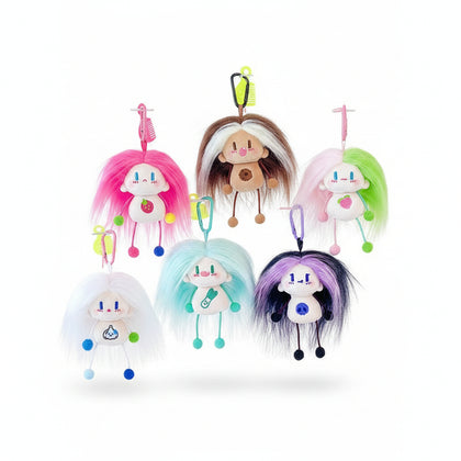 Crazy Kid Series Fabric Doll Pendant - Little Wild Kid/Mixed