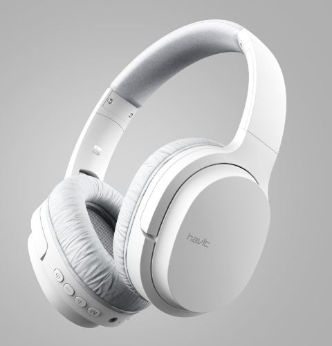 Foldable Wireless Headphone Bt white