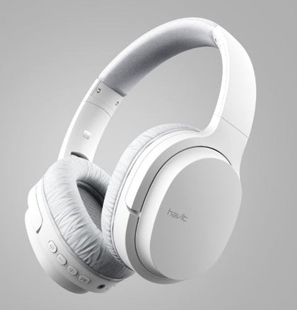 Foldable Wireless Headphone Bt white