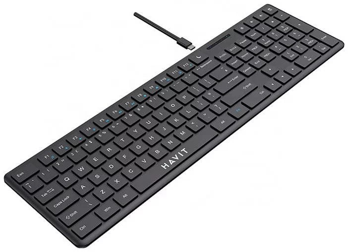 Silent Wired Keyboard Black
