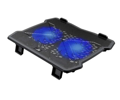 Gaming Laptop Cooling Pad 2 Fans with Rgb Colors Black