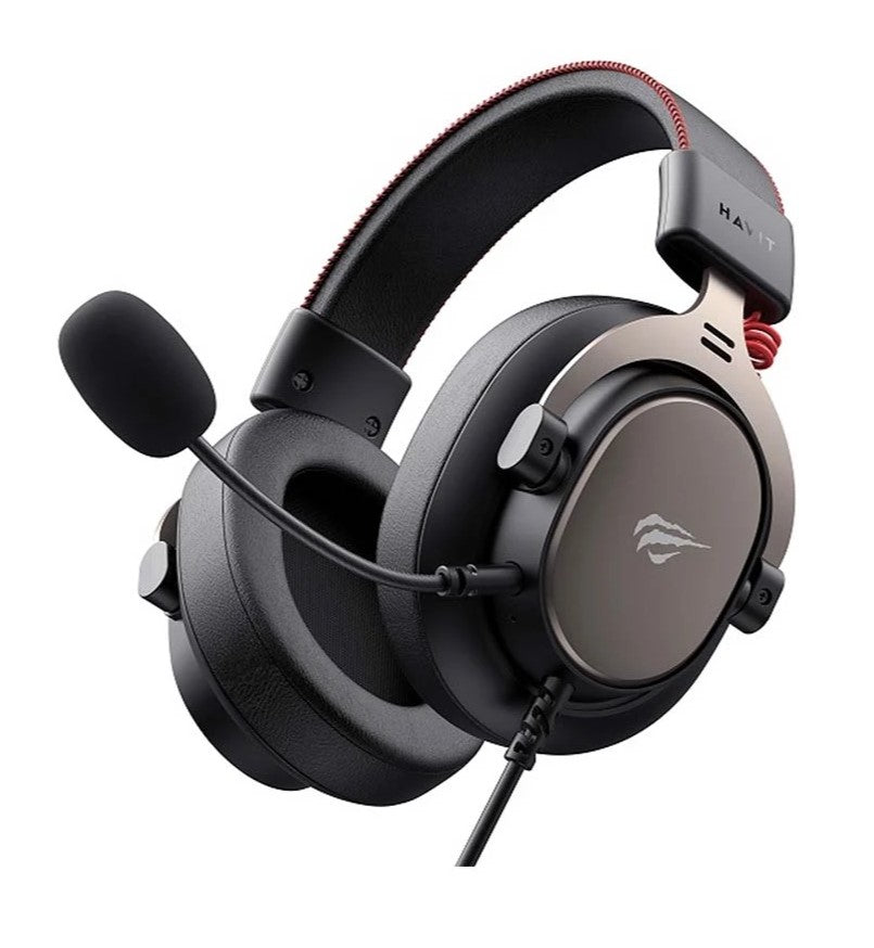Gaming Wired Headphone With Microphone Black&Gold
