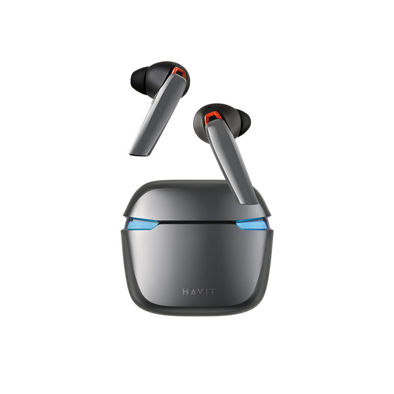 Gaming Wireless Earbuds Bt With Charging Case White
