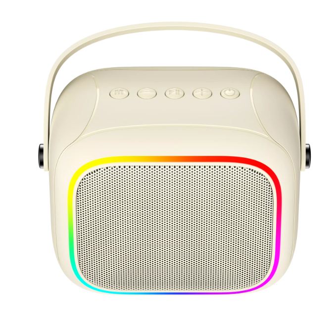 Portable Wireless Karaoke speaker With Microphone Beige