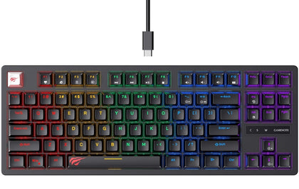 Backlit Mechanical Gaming keyboard Type-C Port Black