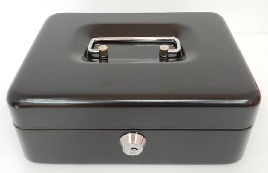 Cash Box Black/Blue 19X14X7Cm