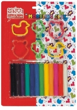 MODELING CLAY W/DESIGN 12/PK