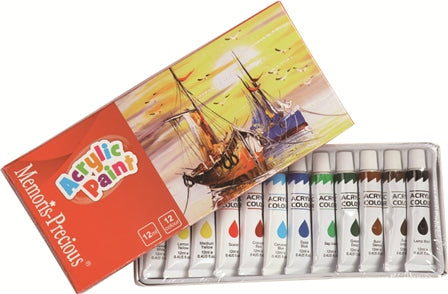 Acrylic Paint Tube 12ml 12/pack