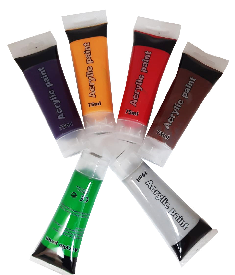 Acrylic Paint Tube 75Ml Red