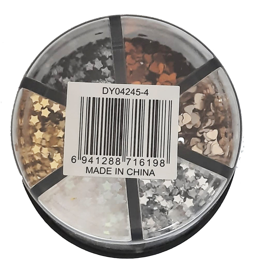 Box Of Payette Heart And Stars Shapes Assorted Colors