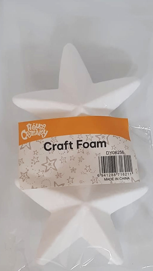 Foam Star Shape White