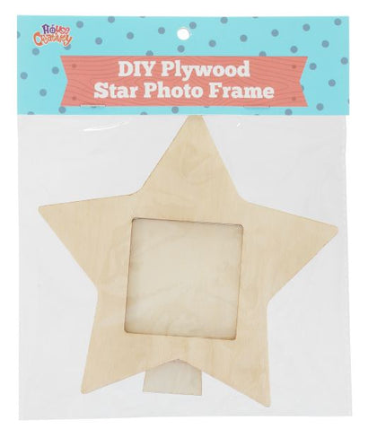 Color Your Own Wood Star Photo Frame