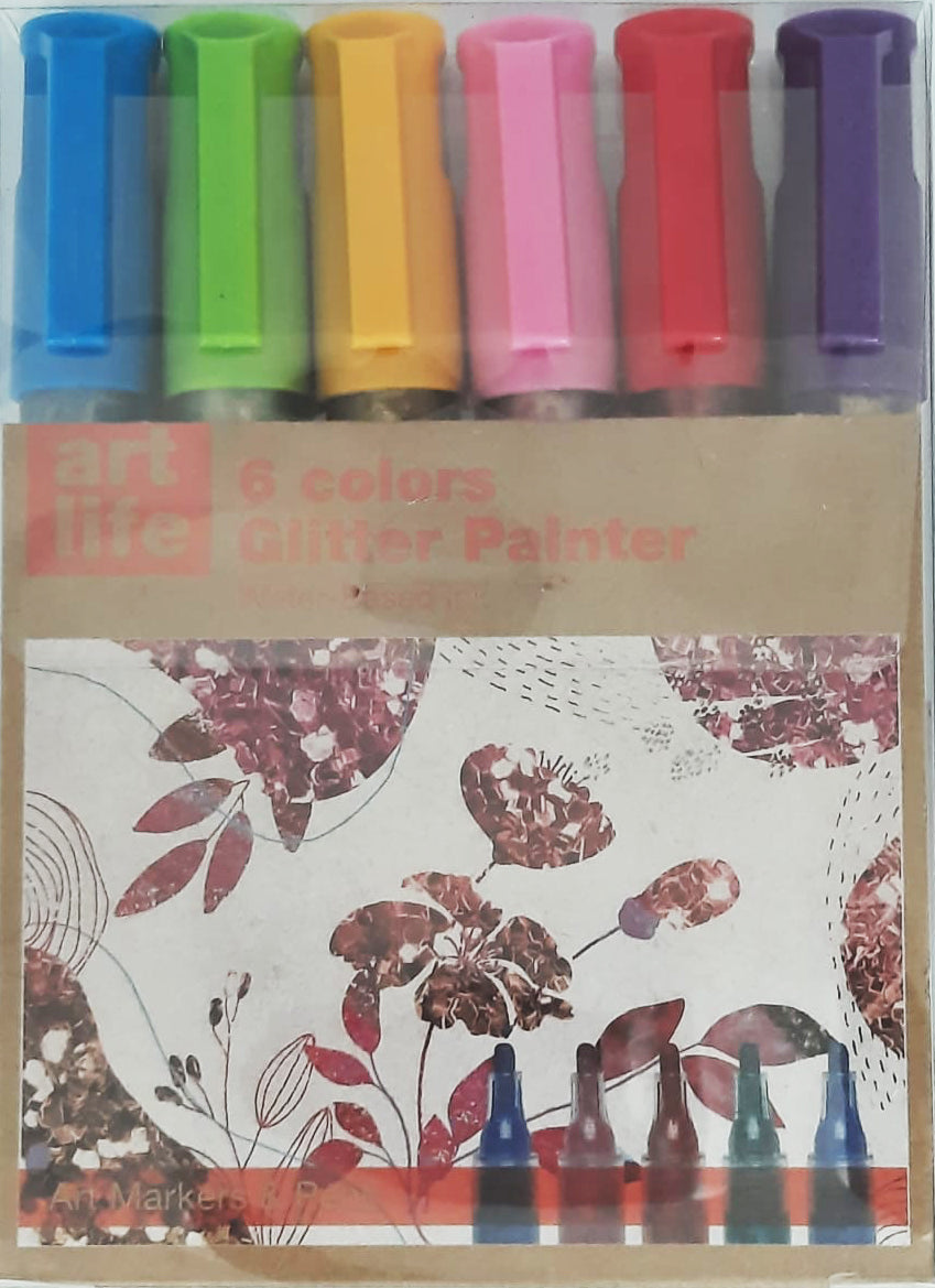 Set Of Glitter Painter 6 Colors