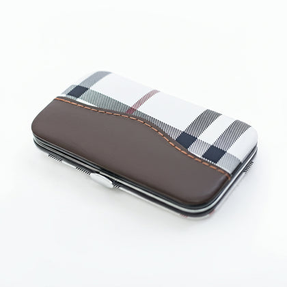 Classic Plaid Manicure 7Pcs/Set