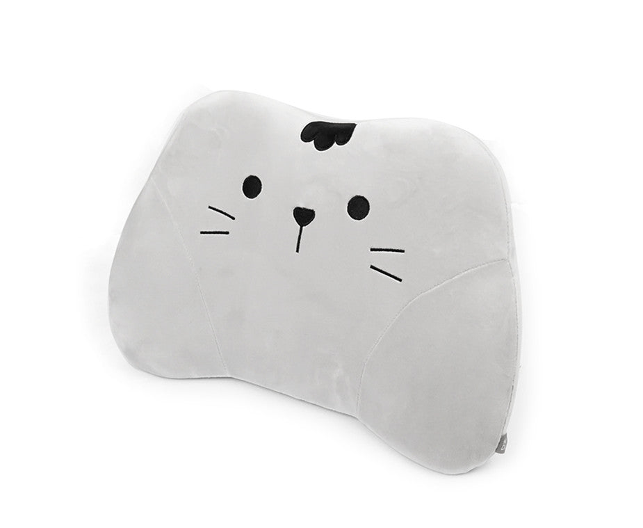 Cute Cat Memory Foam Pillow Gray