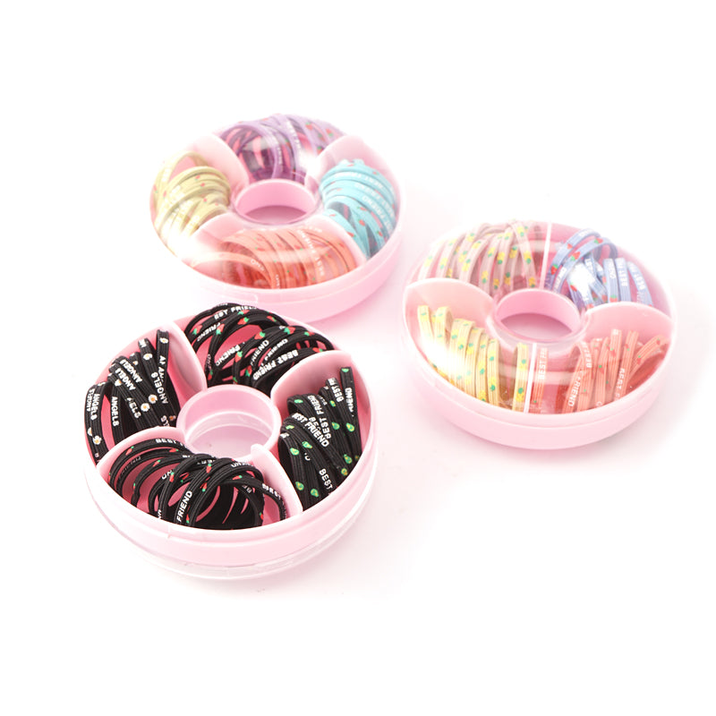 Hair Rubber Band Donut Shape Mixed