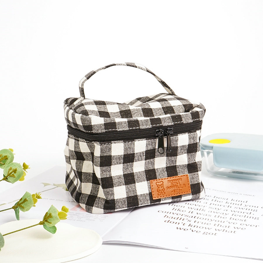 Lunch Bag Fresh Lattice Square Heat Preservation Assorted