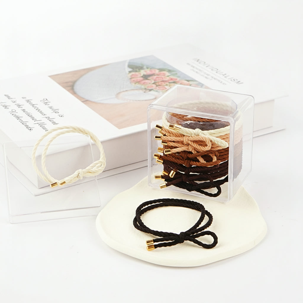 Simple Personality High Elastic Hair Tie 10Pcs\Mixed