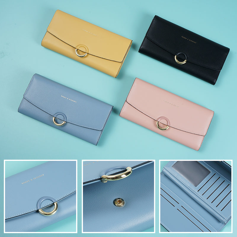 Ladies Money Wallet Ladies Long Purse Assorted Colors