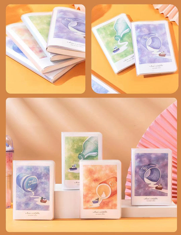 Notebook A6 Cups Of Long Journey Rubber Assorted Colors