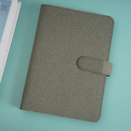 Notebook Grey Kraft Paper Loose-Leaf Hardcover