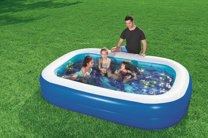 Inflatable Rectangular Undersea Adventure Pool 3D 2.62Mx1.75Mx51Cm