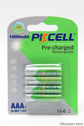 Rechargeable Battery Aaa 1.2V Ni-Mh  1000Mah 4/Pack