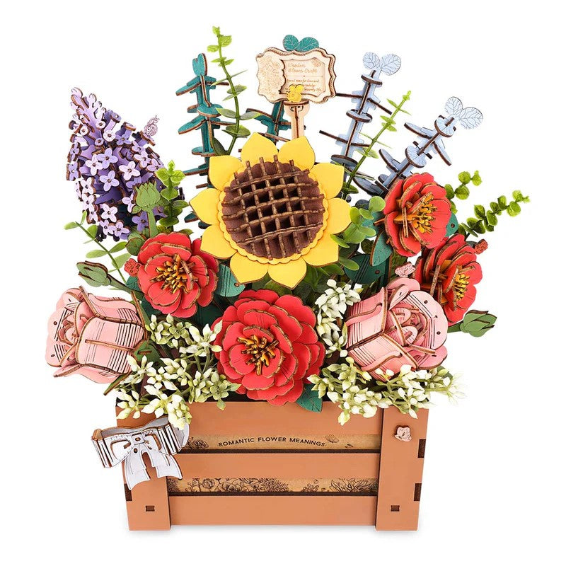 Diy 3D Puzzle Wooden Bloom Box Wooden Bloom Box 658 Pcs