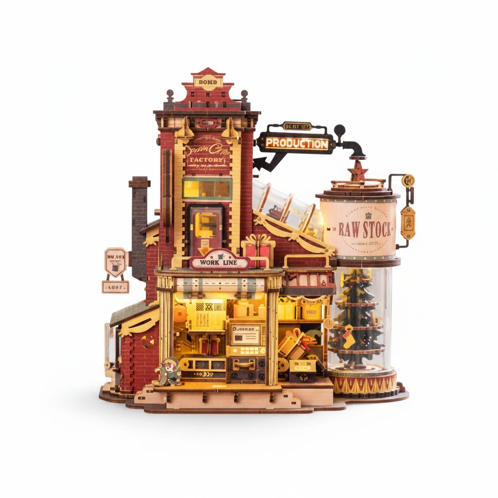 3D Wooden Puzzle - Dream Gift Factory 22Ax163x256mm 449 PCS