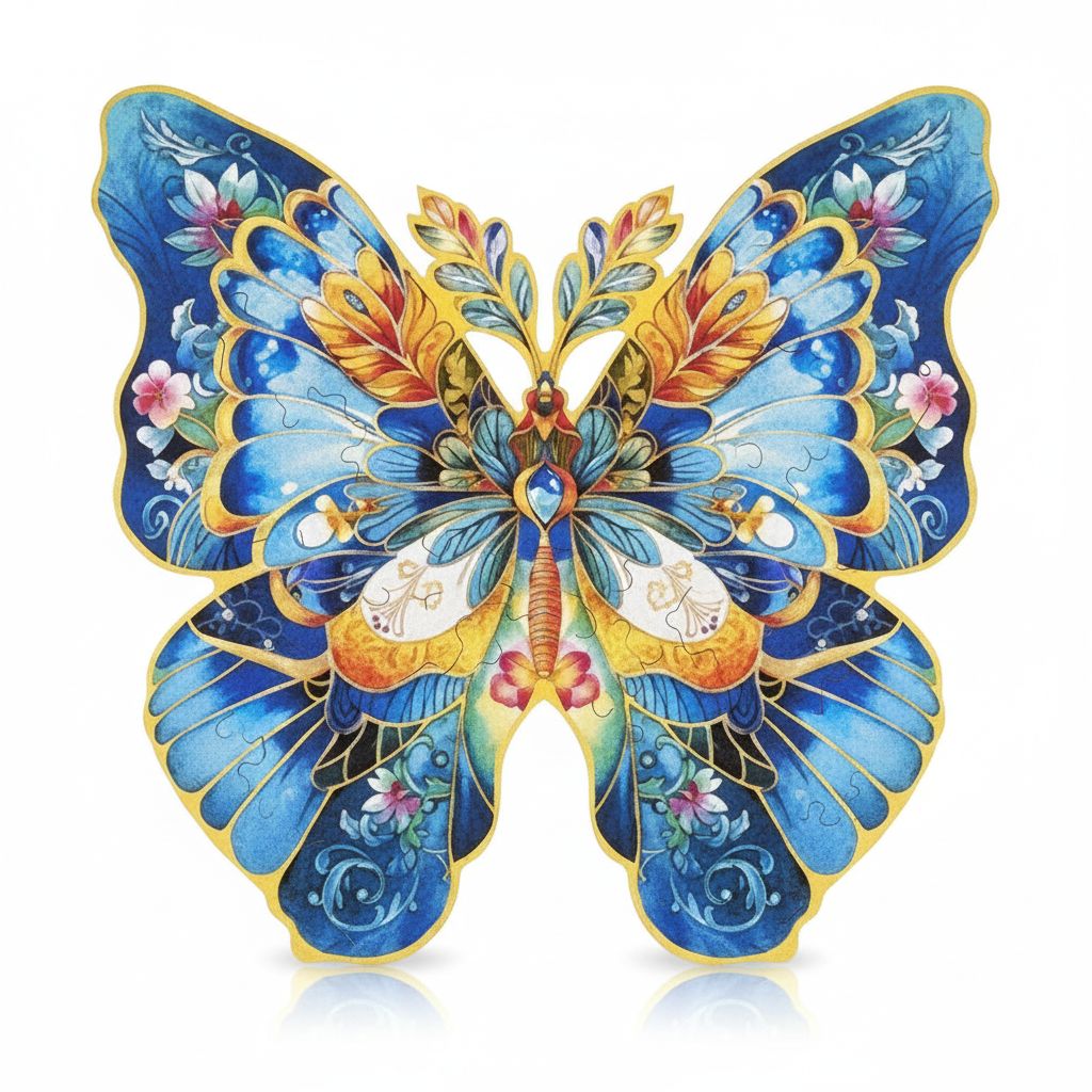 3D Wooden Puzzle - Morpho Helena 288 X 276 mm 200 pcs