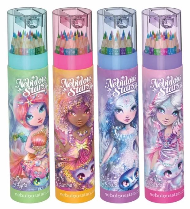 Sketch & 18 Colors Pencils In Tube With Sharpener