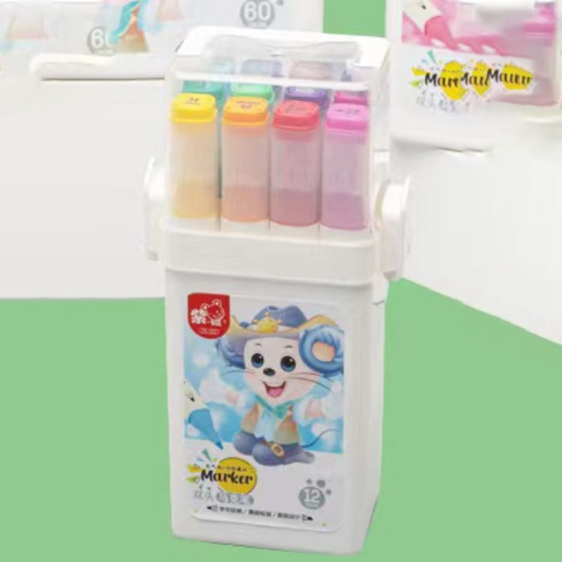 Double Head Marker 12 Clrs In A Box