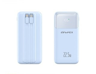 Power Bank 10000Mah Fast Charger Blue