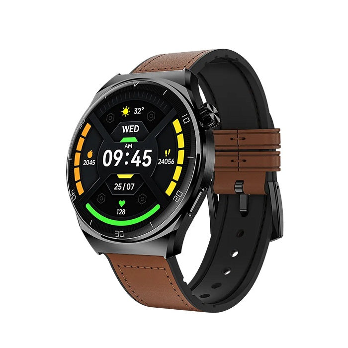 Smart Watch Men 1.43" Amoled Screen Brown