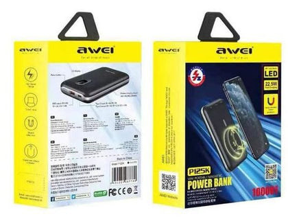 Qi Wireless Charging Power Bank 10000mah With Led Digital Display Black
