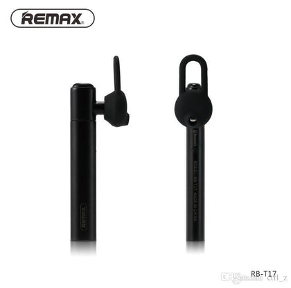 Single Ear Headphone With Microphone Black