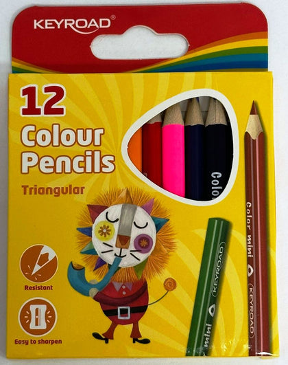 Mini Color Pencil 12 Pcs 3.5"