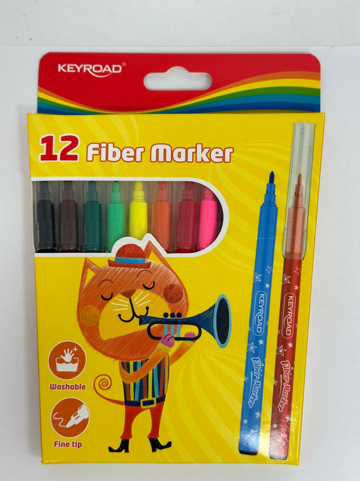 FIBER PEN MARKER 12 COLORS