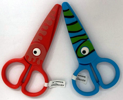 Children Safety Scissor With Tattoo 5" Assorted Color