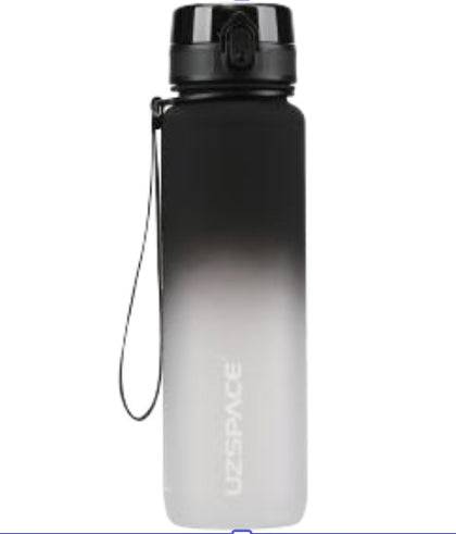 Plastic Water Bottle Colorful Frosted 1000Ml Grav